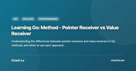 Value receiver vs pointer receiver