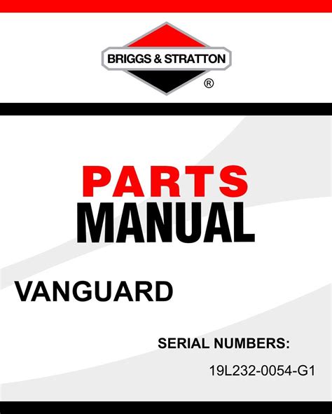 Vanguard Parts Catalog