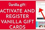 Vanilla Gift Card Registration