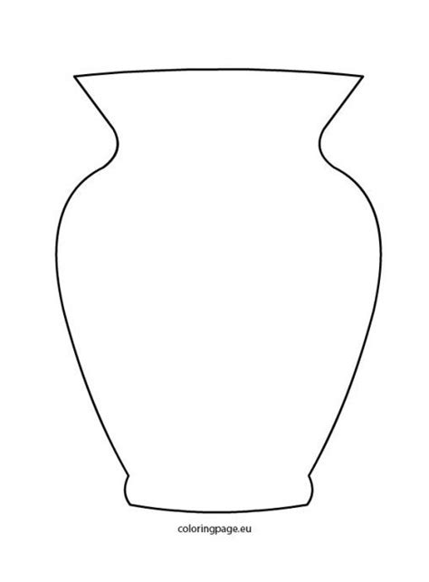 Vase Outline Printable