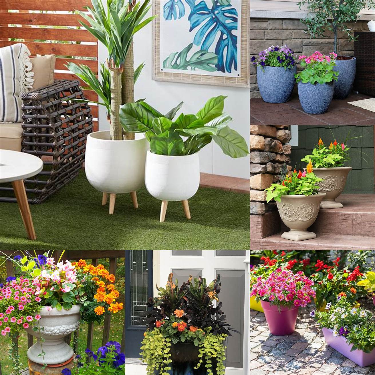 Vases and planters Plants and flowers can bring life and color to any space