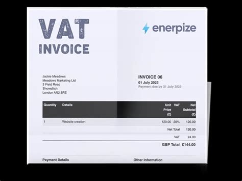 Vat Receipt Template