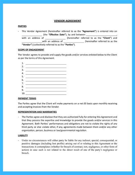 Vendor Contract Agreement Template