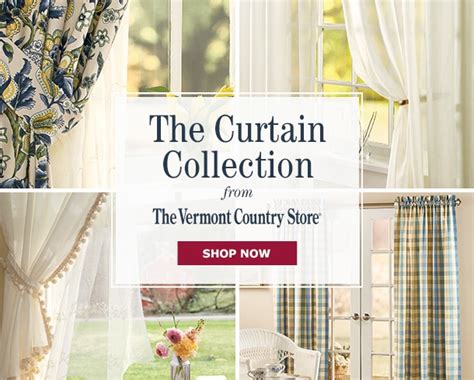 Vermont Country Store Curtain Collection Catalog