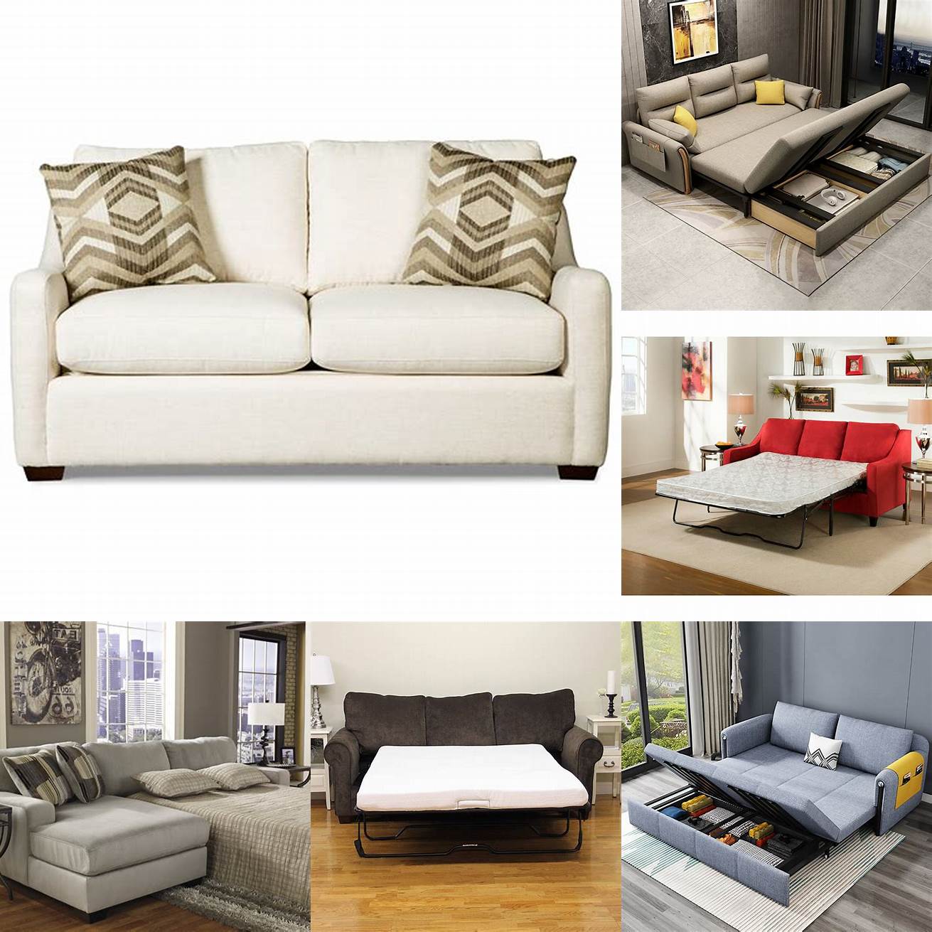 Versatile Full Sleeper Sofas come in a variety of styles and materials