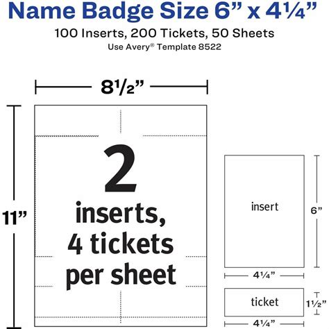 Vertical Name Badge Template