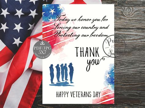 Veterans Day Cards Printable