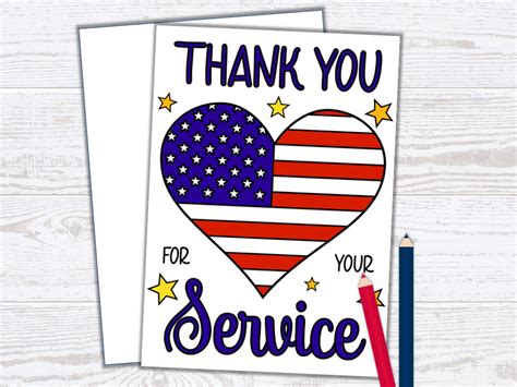 Veterans Thank You Card Printable