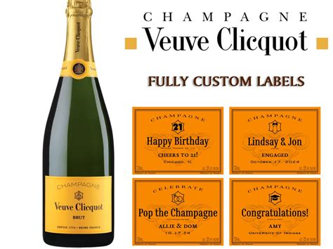 Veuve Clicquot Label Template