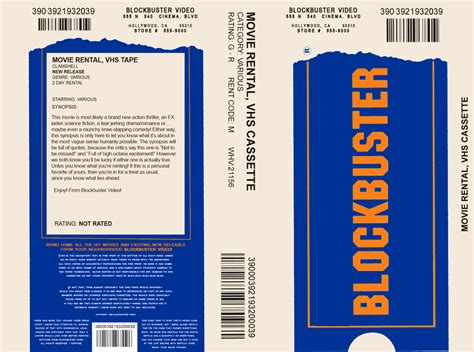 Vhs Label Template