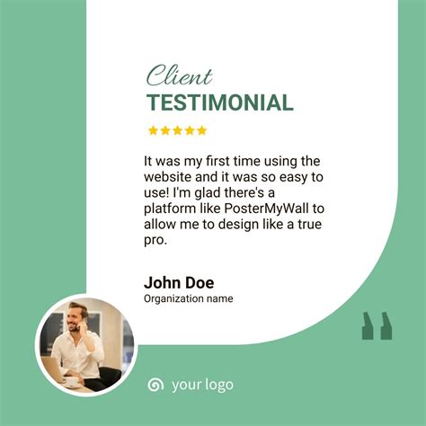 Video Testimonial Template