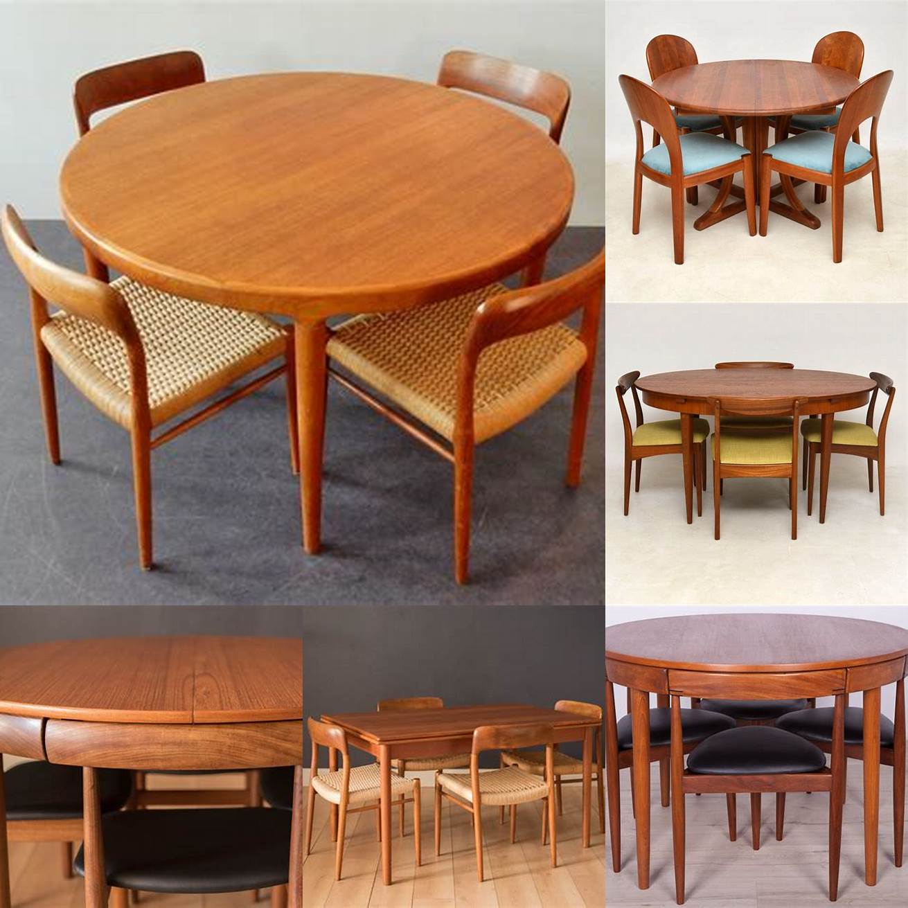 Vintage Teak Wood Dining Table