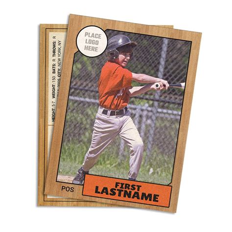 Vintage Baseball Card Template