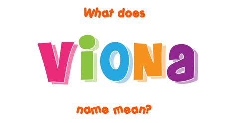 Makna dan Arti Nama Viona