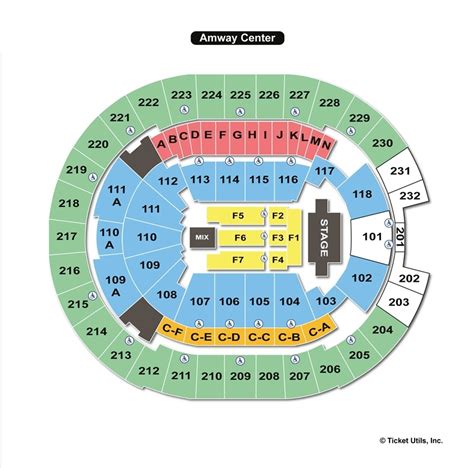 Virtual Seating Chart Amway Center