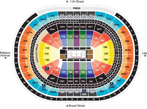 Virtual Seating Chart Wells Fargo Center Philadelphia