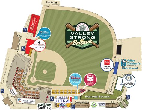 Visalia Rawhide Seating Chart
