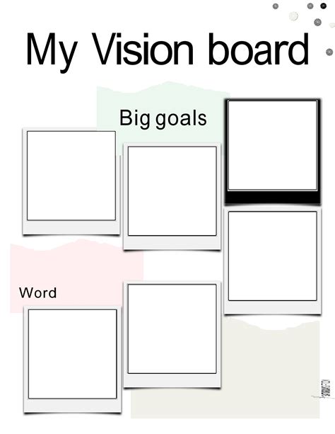 Vision Board Template Free
