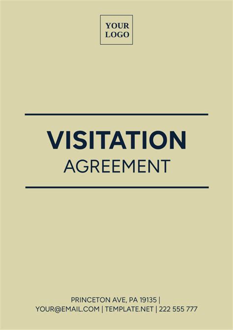 Visitation Contract Template
