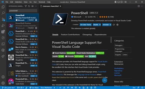 Visual Studio Code PowerShell