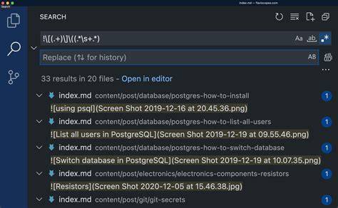 Visual Studio Code Search and Replace with Regular Expressions