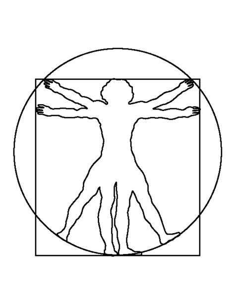 Vitruvian Man Printable