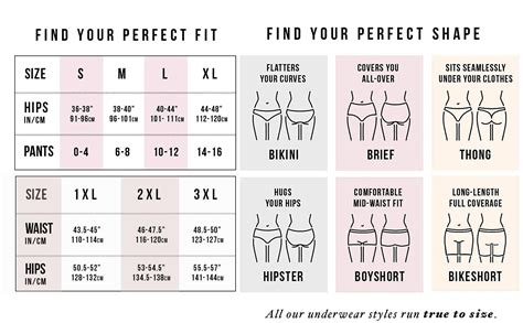 Vs Panty Size Chart