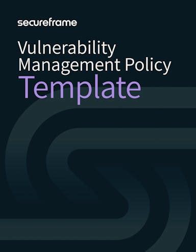 Vulnerability Management Policy Template Nist