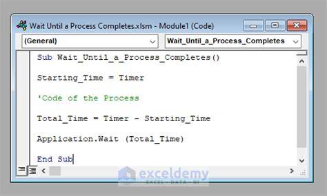 Wait until a process ends