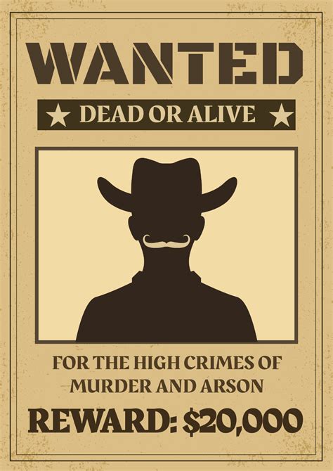 Wanted Sign Template Word