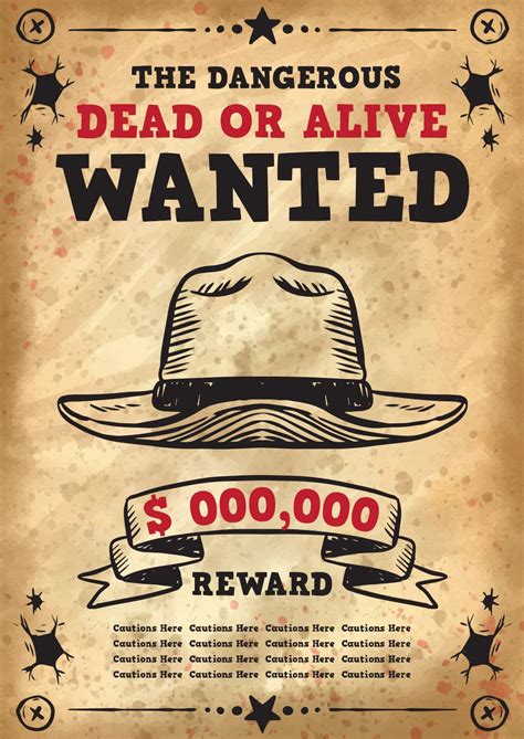 Wanted Template Poster