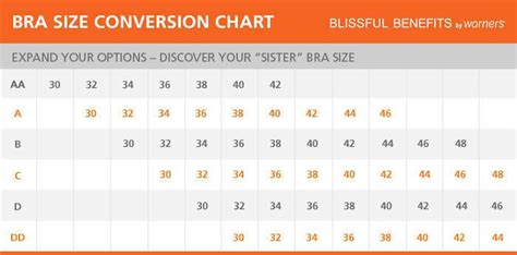 Warner Bras Size Chart