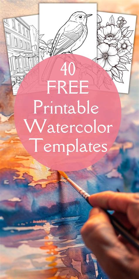 Watercolor Template Free