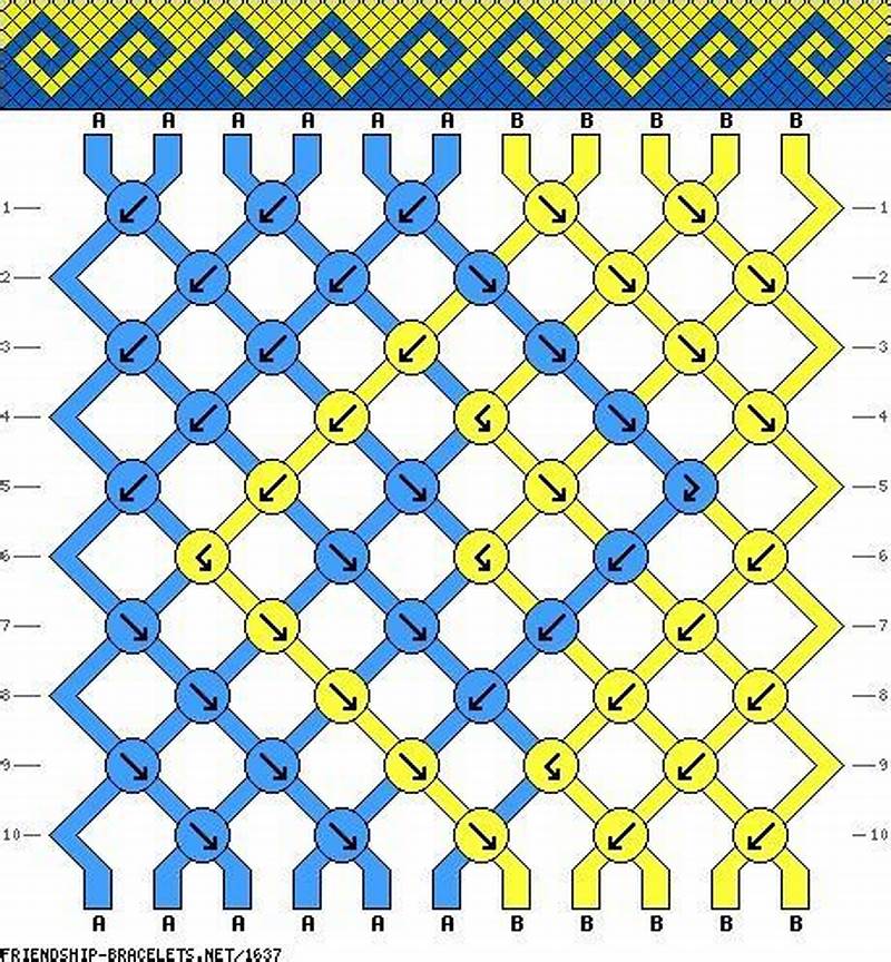 Wave String Bracelet Pattern