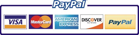We Accept Credit Cards PayPal Logo
