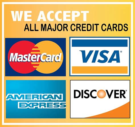 We Accept Credit Cards Template