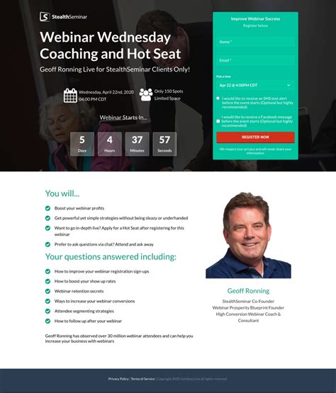 Webinar Landing Page Templates