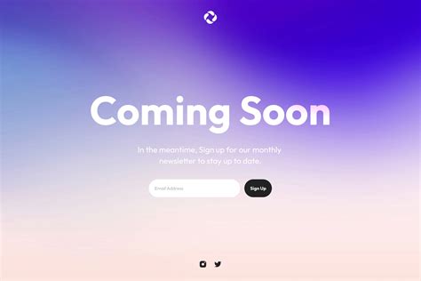 Website Coming Soon Page Template