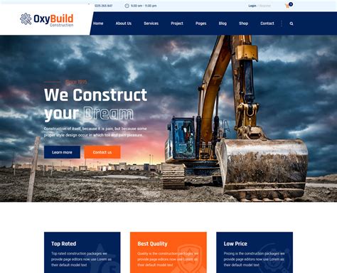 Website Design for a Construction Business