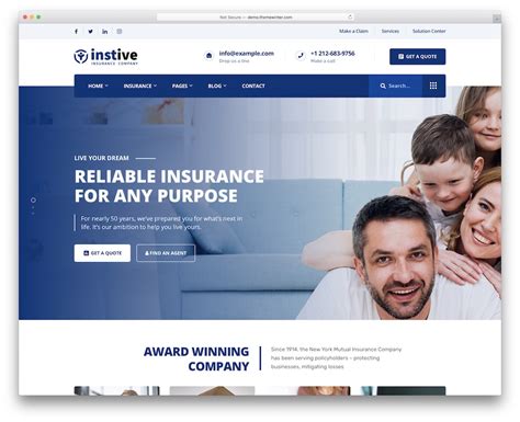 Website Insurance Templates