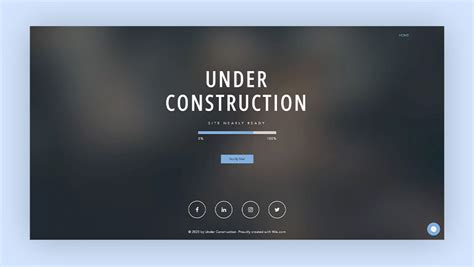 Website Is Under Construction Template