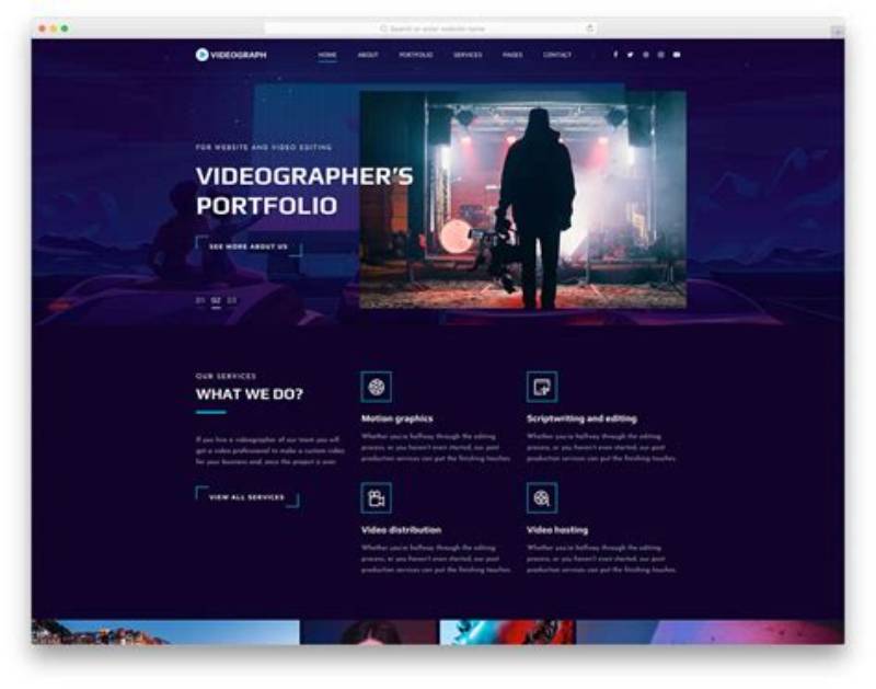 Website Template Blog Advanced Modern