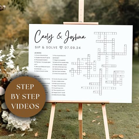 Wedding Crossword Puzzle Template