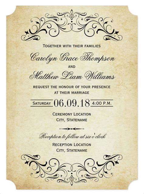 Wedding Invitation Templates Wording