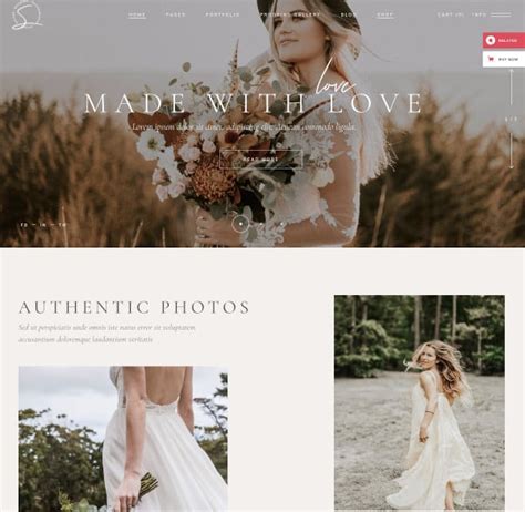 Wedding Photography Website Templates