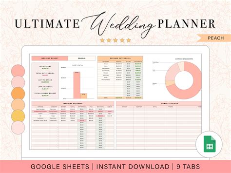 Wedding Planner Google Sheets Template