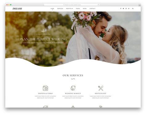 Wedding Planner Website Template