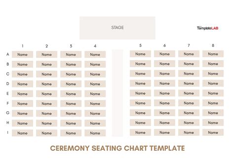 Wedding Seating Arrangements Template