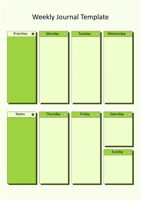 Weekly Journal Template