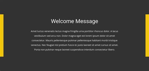 Welcome Message For Website Template